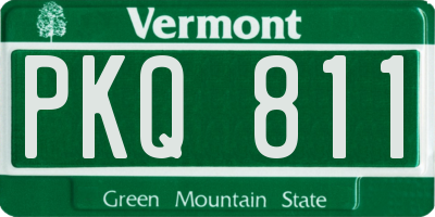 VT license plate PKQ811