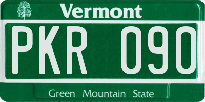 VT license plate PKR090
