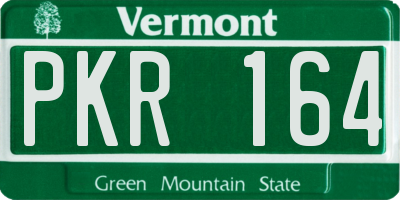 VT license plate PKR164