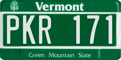 VT license plate PKR171