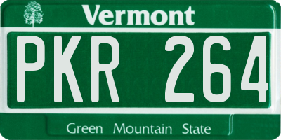 VT license plate PKR264