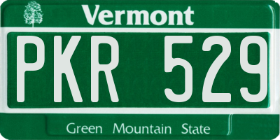 VT license plate PKR529