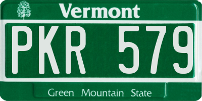 VT license plate PKR579