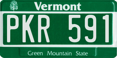 VT license plate PKR591