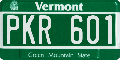 VT license plate PKR601