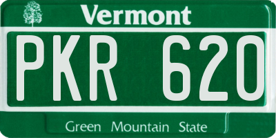 VT license plate PKR620