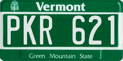 VT license plate PKR621