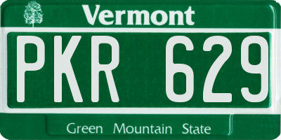 VT license plate PKR629