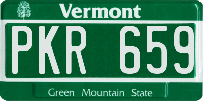 VT license plate PKR659