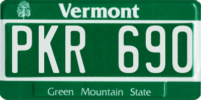 VT license plate PKR690