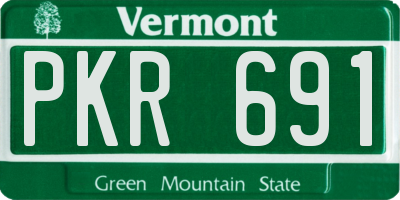 VT license plate PKR691