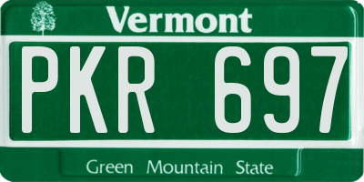 VT license plate PKR697