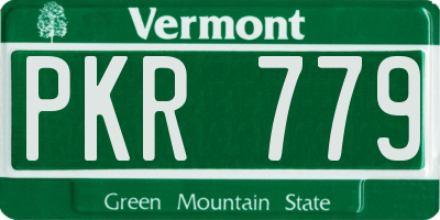 VT license plate PKR779