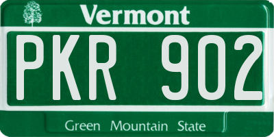 VT license plate PKR902