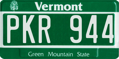 VT license plate PKR944