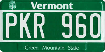 VT license plate PKR960