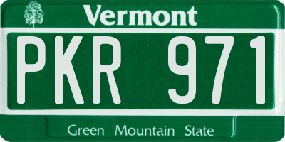 VT license plate PKR971