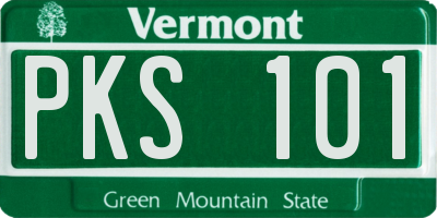 VT license plate PKS101