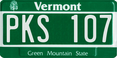 VT license plate PKS107