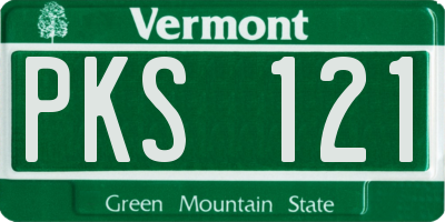 VT license plate PKS121