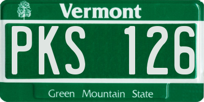 VT license plate PKS126