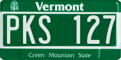 VT license plate PKS127