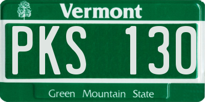 VT license plate PKS130