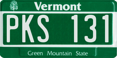 VT license plate PKS131