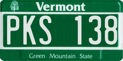 VT license plate PKS138