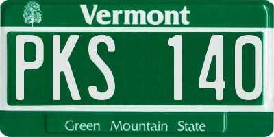 VT license plate PKS140