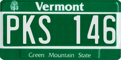 VT license plate PKS146