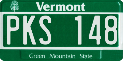 VT license plate PKS148