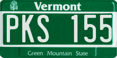 VT license plate PKS155