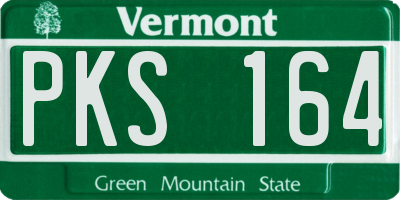 VT license plate PKS164