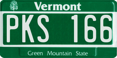 VT license plate PKS166