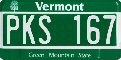 VT license plate PKS167