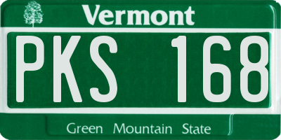 VT license plate PKS168