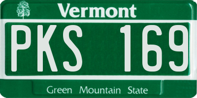 VT license plate PKS169