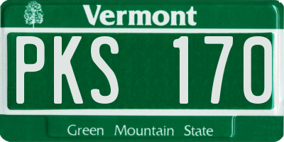 VT license plate PKS170