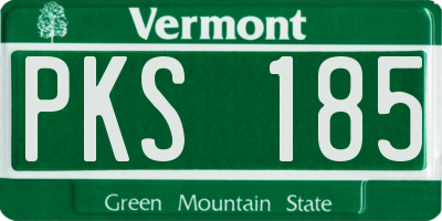 VT license plate PKS185