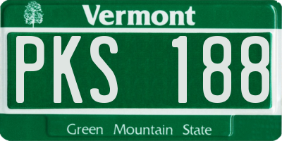 VT license plate PKS188