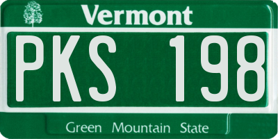 VT license plate PKS198