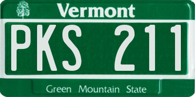 VT license plate PKS211