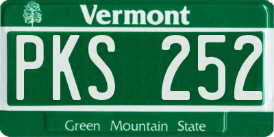 VT license plate PKS252