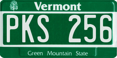 VT license plate PKS256