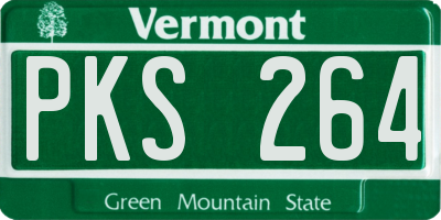 VT license plate PKS264
