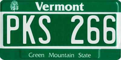 VT license plate PKS266