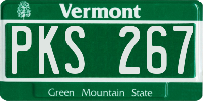 VT license plate PKS267