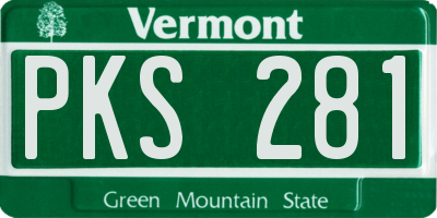 VT license plate PKS281