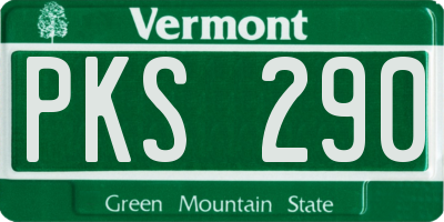 VT license plate PKS290